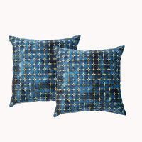 Renee Taylor Cubic Twin Pack Poly Velvet Cushion