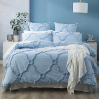 Renee Taylor Moroccan 100% Cotton Chenille Sky European Pillowcase