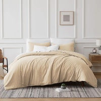 Renee Taylor 700 Thread Count Tencel Lyocell Cotton Bone King Quilt Cover Set