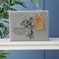 Park Avenue 500 TC Bamboo Cotton Charcoal Queen Sheet Set