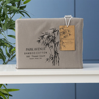 Park Avenue 500 TC Bamboo Cotton Pewter Queen Sheet Set