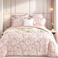 Renee Taylor Aura Blush Jacquard Super King Quilt Cover Set