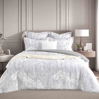 Renee Taylor Grove Charcoal Jacquard King Quilt Cover Set