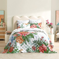 Renee Taylor Florence Quilted Reversible Single/Double Coverlet Set