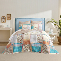 Renee Taylor Amber Quilted Reversible Queen/King Coverlet Set