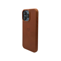 Lovefone Genuine Crafted Leather Case iPhone 15 Pro Whisky