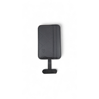 Lovefone Genuine Leather Weave Wallet with Magsafe - Black