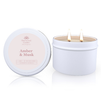 Sherwood Amber & Musk Soy Candle Tin 165g