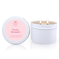 Sherwood Garden Peony Bouquet Soy Candle Tin 165g