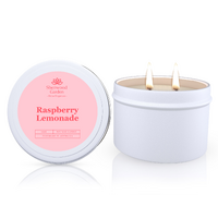 Sherwood Garden Raspberry Lemonade Soy Candle Tin 165g