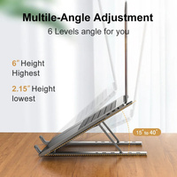 Portable Aluminium Laptop Stand - Lightweight & Foldable
