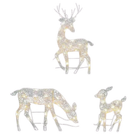 Lighted Christmas Reindeer Family Deer with LED Lights
