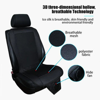Spacer Car Cooling Seat Cushion Fan System Black