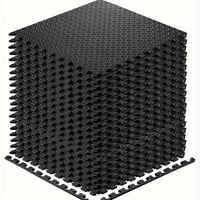 Interlocking Black EVA Fitness Mats Set 20pcs