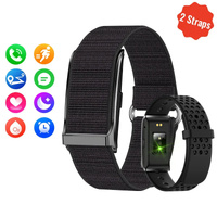 Smart Fitness Bracelet 24H Heart Rate Black