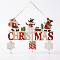 Trendbay Wooden Santa Claus Gnome Hanging Ornament Door & Tree Decoration