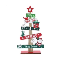 Runto Wooden Christmas Tree Ornament for Desk Decor