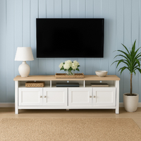 IVS Furniture Noosa Entertainment Unit White Oak 4 Doors 3 Spaces