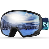 OutdoorMaster Kids Ski Goggles OTG Helmet Compatible, Anti-Fog Snow Goggles for Boys & Girls 100% UV Protection-OM-4