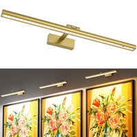 Wireless Picture Light 24 inch Battery Operated CCT Rotatable Gold
