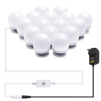 Hollywood Mirror Lights Makeup Vanity 16 Bulbs Plug-in Dimmable
