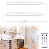 LED Under Cabinet Kitchen Lights 2 Pack - Natural White Dimmable Remote