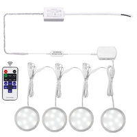 Under Cabinet LED Puck Lights 4 Pack 12V Dimmable Daylight White