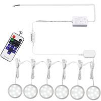 Under Cabinet LED Puck Lights 6 Pack 12V Dimmable Daylight White
