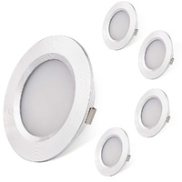 RV Interior Lights AIBOO Super Slim LED Ceiling Lights DC12V 2W 200LM Full Aluminum RV Recessed Lighting for Camper Van Motorhome Sailboat Houseboat 2