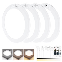 4 Pack Motion Sensor Ceiling Light LED Rechargeable Remote