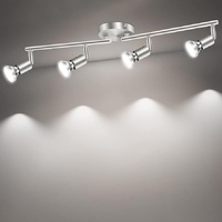 4 Way Rotatable LED Ceiling Spotlight - Black Nickel GU10
