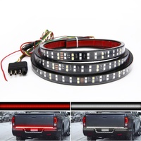 Double Row 60 inch 264 pcs LED for Pick up/Truck Tailgate Light Bar Side Bed Light Strip Bar IP67 Waterproof Reverse- 5 Functions Tail/Brake/Turn Sign
