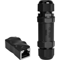 Starlink Coupler  for Starlink Cable/Cat7/Cat6/Cat5E/Cat5 Network LAN Cable Extender IP68 Waterproof (PoE Supported)