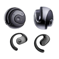 Open Ear Wireless Headphones Earphones Bluetooth 5.4 On Ear Sport Gym Earbuds-Black