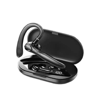 Wireless Bluetooth 5.3 Earpiece Single-Ear Headset Hands-Free Earphones in Mic