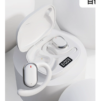 Bluetooth 5.3 Wireless Earbuds Deep Bass Over Ear - White