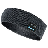 Headset Bluetooth 5.0 Wireless Stereo Earbud Headphone Sports Headband w/Mic-Grey