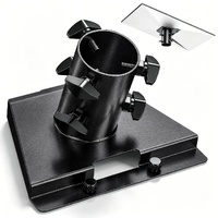 Pipe Adapter for Starlink Gen 3, Metal Mounting Connector for Starlink V3 Standard Dish to Wall/Pole Mount, Replacement Interface Bracket