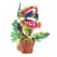 322PCS Horrous Audrey The 2 Piranha Plant Cannibal Flower Building Toys Model ,Unique Cannibal Flowers Monster Christmas DIY Decor,A Great Decorative 