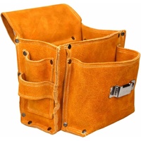 Multifunctional Tool Pouch Belt Tool Bag Thickened Tool Waist Bag Durable Cowhide Hardware Tool Storage