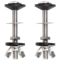 Toilet Bolt Tank To Bowl Bolt Kit, 2 pcs Screw Cassette Kit, Universal Stainless Steel Toilet Fixing, Easy To Install