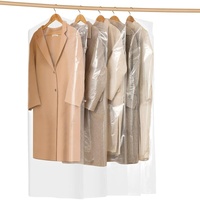 30 Pieces Garment Covers Dustproof Cover Dustproof Pouch Transparent Protective Covers For Dress Suits Coats 60 X 120 Cm