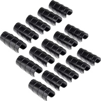 15 pcs 32Mm/1.26" Garden Buildings Tube Clip Greenhouse Frame Pipe Tube Film Clip For Greenhouse Banner Frame Shelters