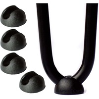 10 pcs Silicone Hairpin Furniture Leg Protectors - Black (10Mm)