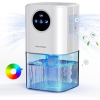 Dehumidifier - Ultra-Quiet Smart Dehumidifier - Home Dehumidifier - Ultra-Quiet Portable Dehumidifier - For Drying Laundry - Dehumidifies Bedrooms, Ba