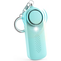 Personal Alarm - 130 dB - Security Siren - Self-Defense Siren - With LED Light-Up Keyring - For Children, Women, Students and Seniors (Blue)