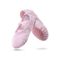 Women's Ballet Shoes – Ballet Shoes for Girls – Purple-Pink – Soft PU Leather Dance Shoes with Non-Slip Sole – Suitable for Ballet, Yoga & Home Use – 
