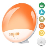 1 Pack Wake Up Light Alarm Clock with FM Radio and Sunrise Sunset Simulation