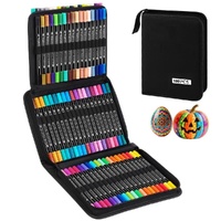 100-Pack Double-Ended Watercolor Pens for Creative Painting, Washable, 100-Pack