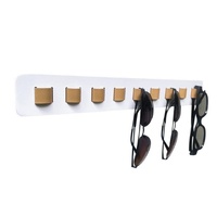 Eyeglass Holder Stand Organizer Wall Mounted for Sunglasses and Eyeglasses, Black